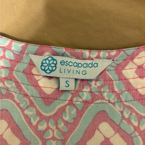 Escapada Pink and Blue Blouse Vibrant Top - Picture 2 of 9